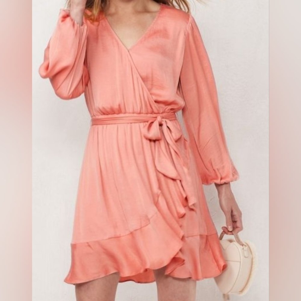 Lauren Conrad Pink Satin Dress